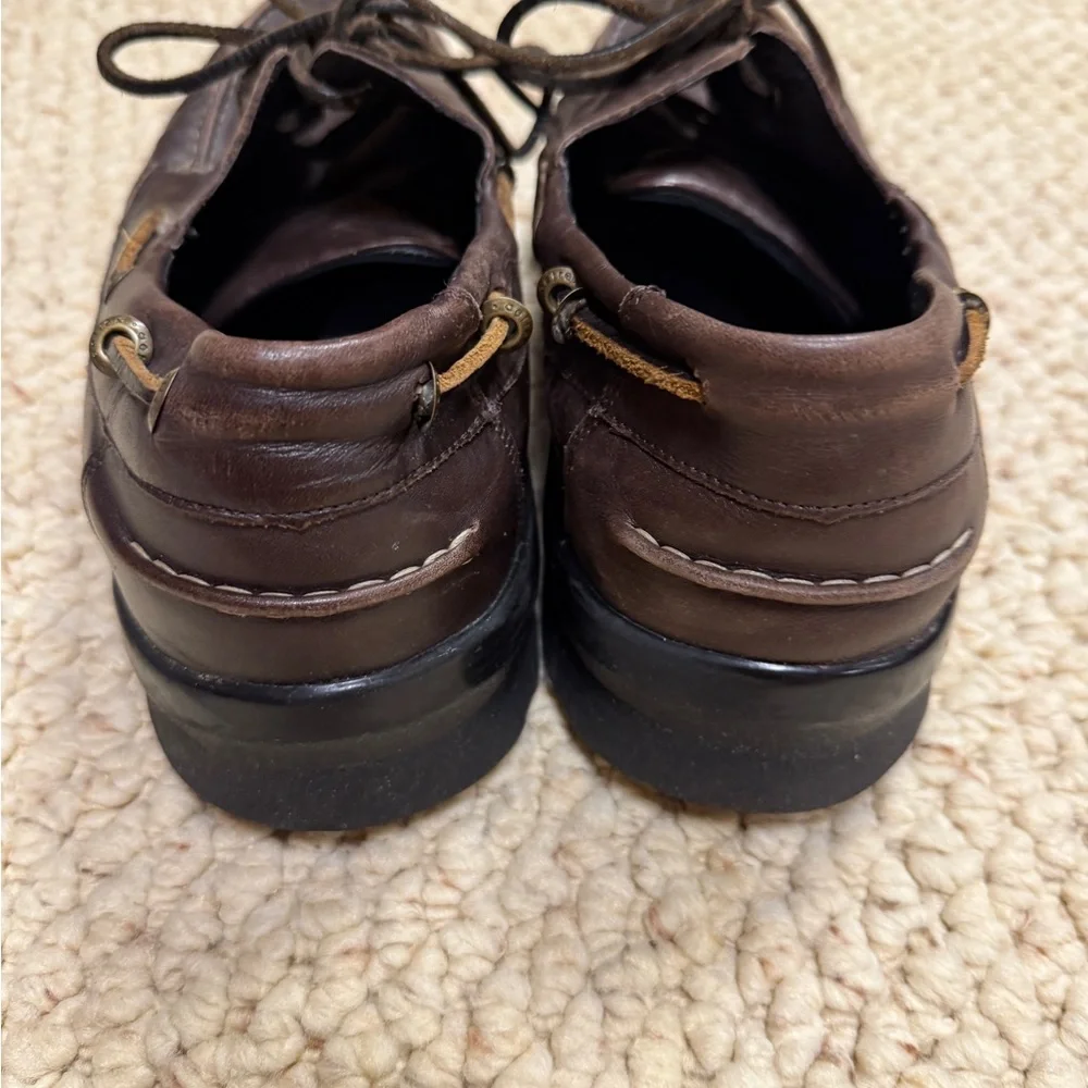 Aetrex Men's Dark Brown Boat Shoes